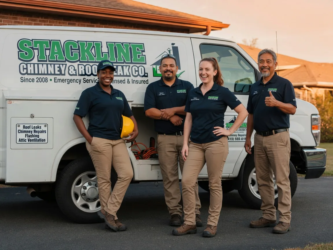 Chimney flashing repair company in Omaha, IL